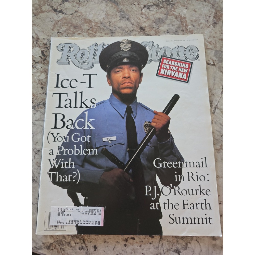 Rolling Stone Magazine 637 August 20, 1992 Ice-T Talks Back